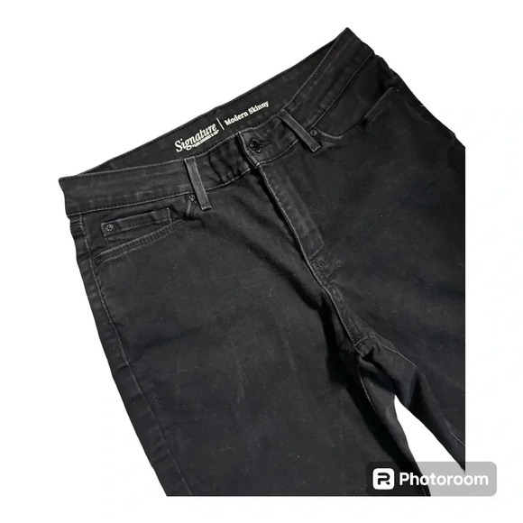 🔥 LEVI’S Signature Modern Skinny Jeans - Black Fade Size 8 | PERFECT CONDITION - Picture 3 of 7